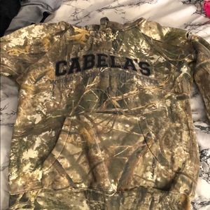 Cabelas camo pullover hoodie